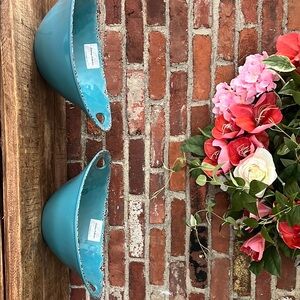 Teal Decorative Bowls Tommy Bahama, beautiful large bowls 16 inches long 12 inch